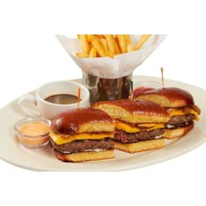 French Dip Cheeseburger