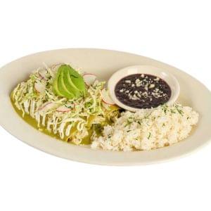 Green Chile Chicken Enchiladas