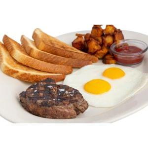 Grilled Steak & Eggs
