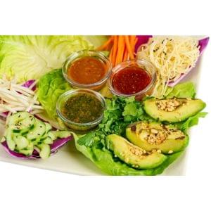 Small Thai Lettuce Wraps with Avocado