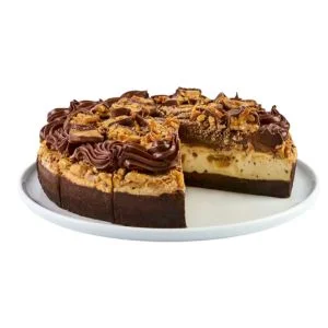 Cheesecake Factory 10-Inch Chocolate Caramelicious Cheesecake Made with Snickers®