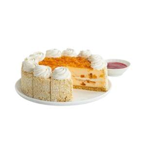 10-Inch Peach Perfect with Raspberry Drizzle