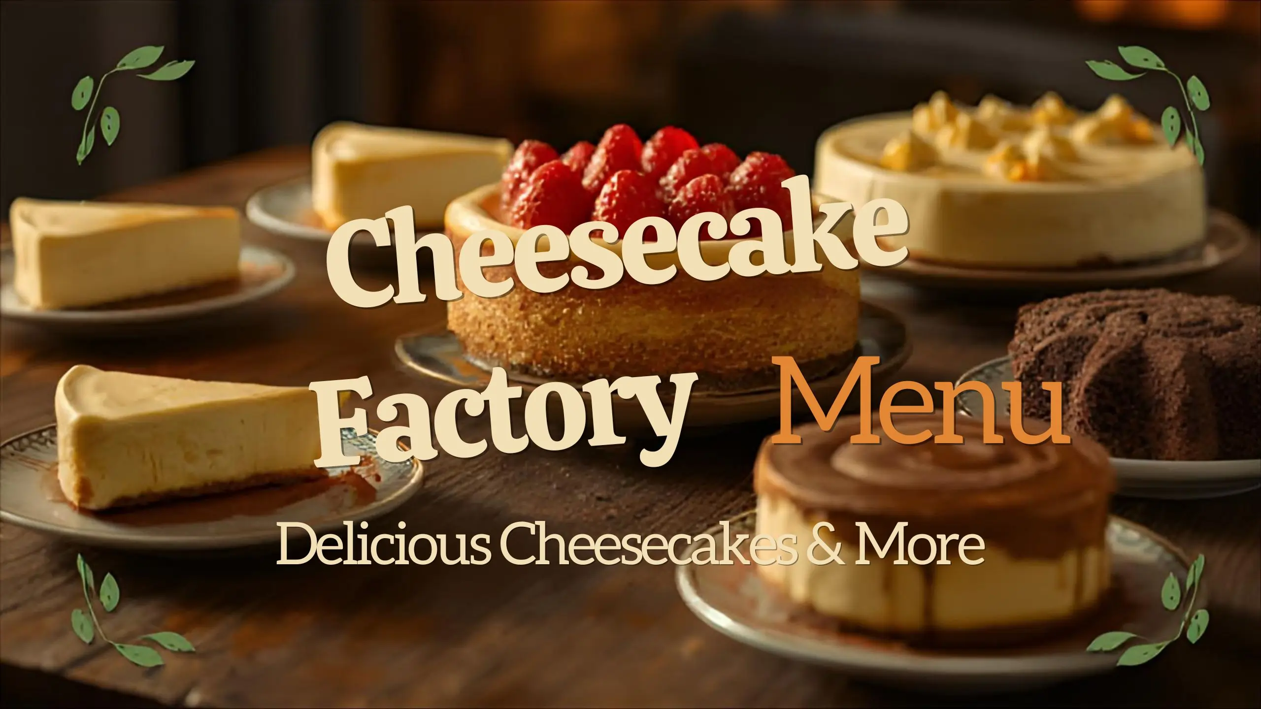 Cheesecake Factory menu with prices and pictures