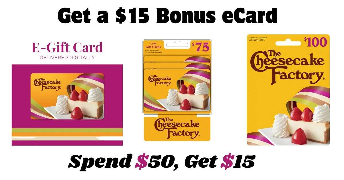 The Cheesecake Factory® eGift Card