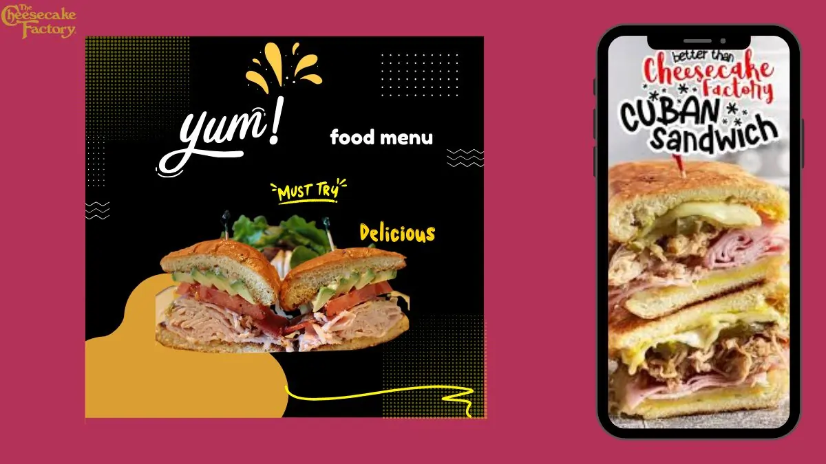 Cheesecake factory sandwiches menu